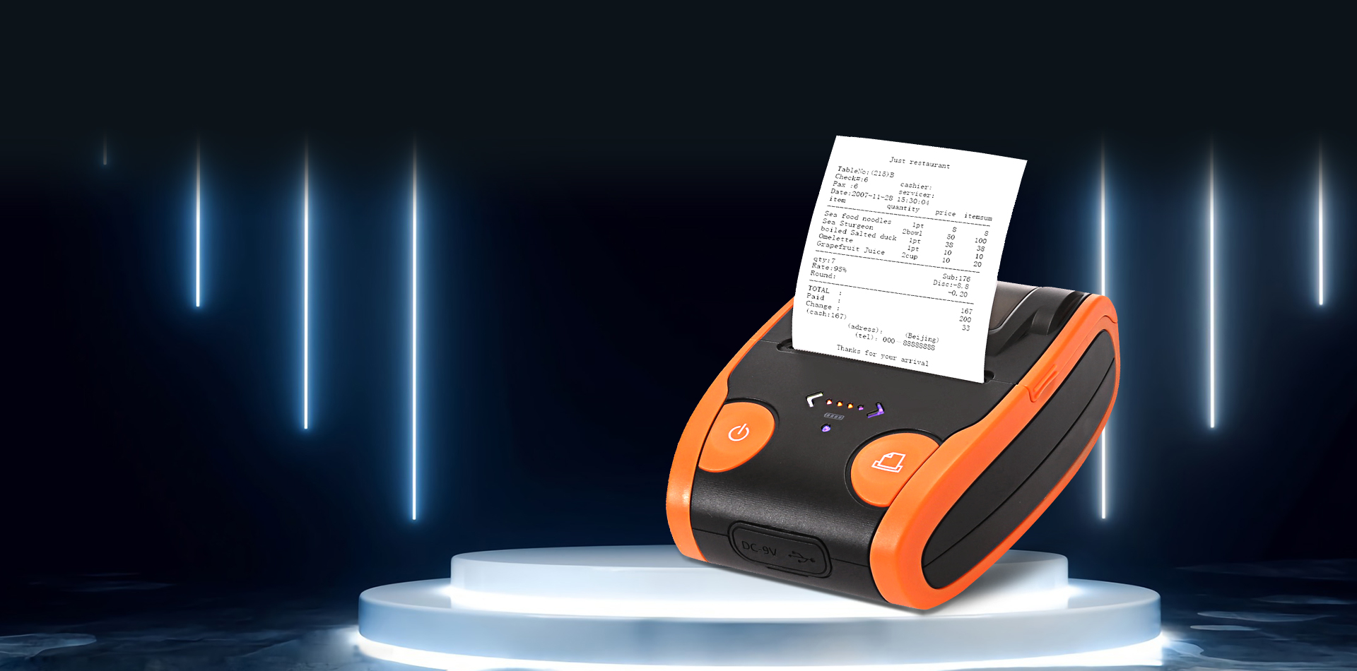 Portable thermal printer